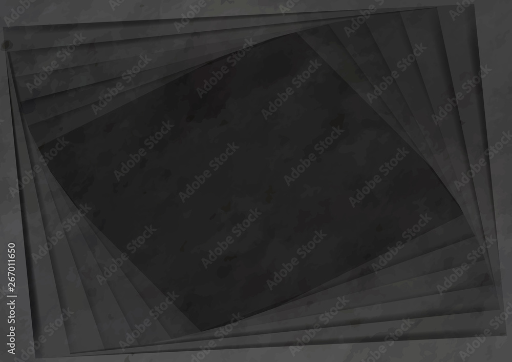 Black 3D concrete modern background