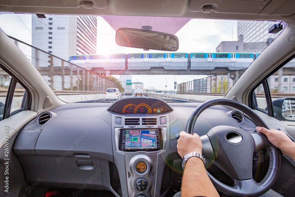 運転席からの景色