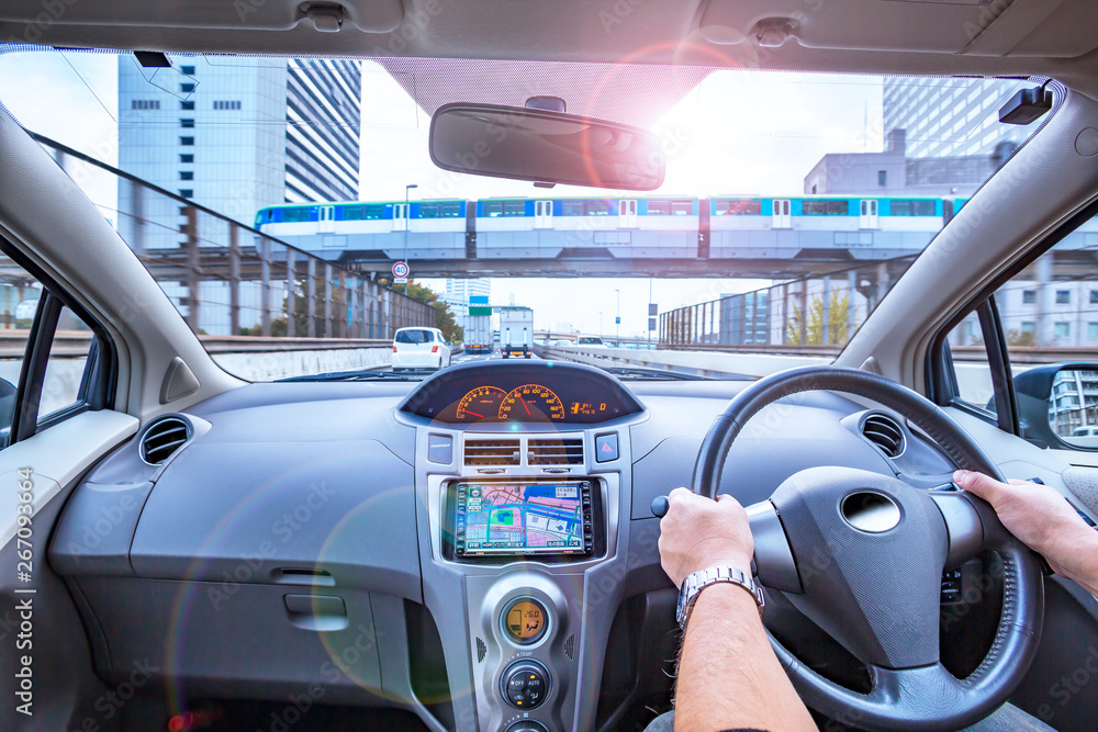 運転席からの景色