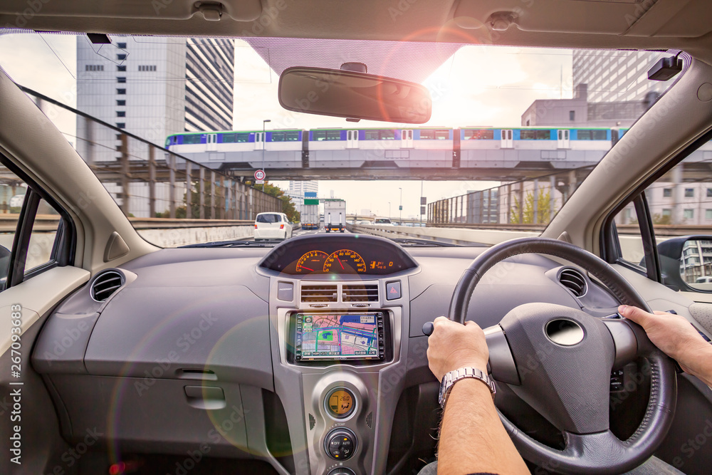 運転席からの景色