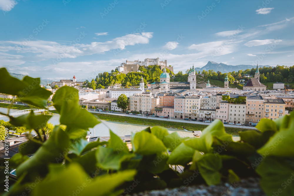 Historic city of Salzburg in summer, Austria