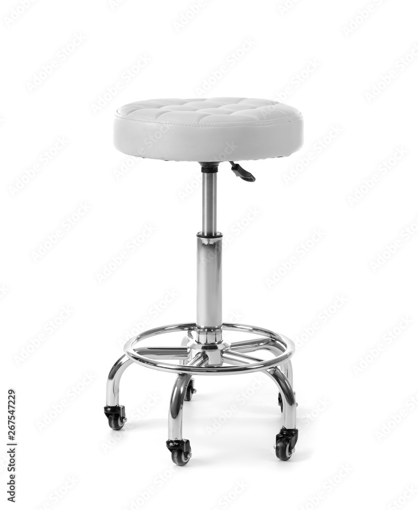 Modern stool on white background