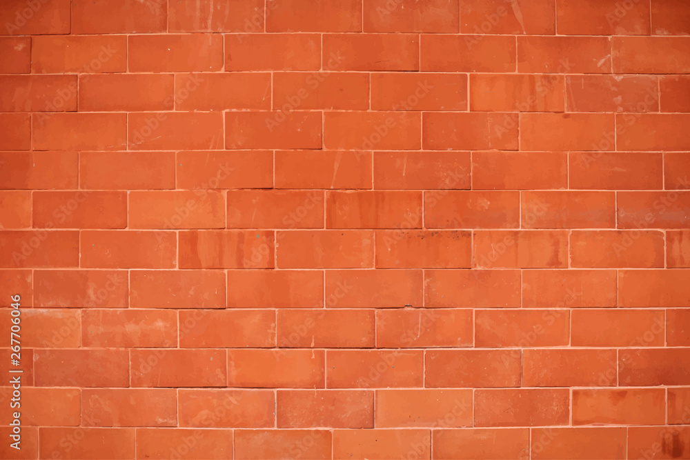 Orange brick wall