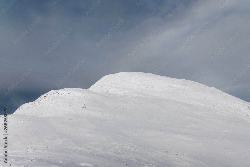 冰雪覆盖的冬季景观