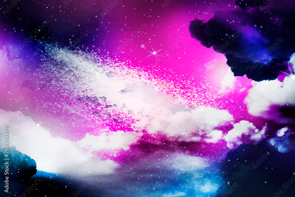 Space galaxy background