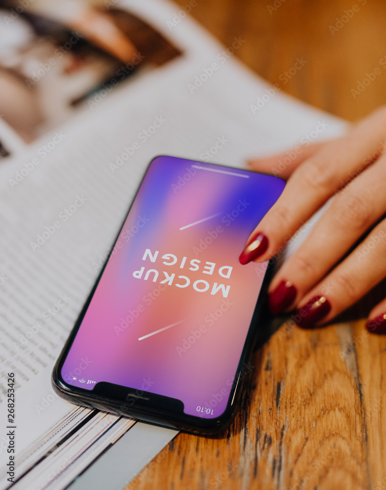 Phone screen mockup design