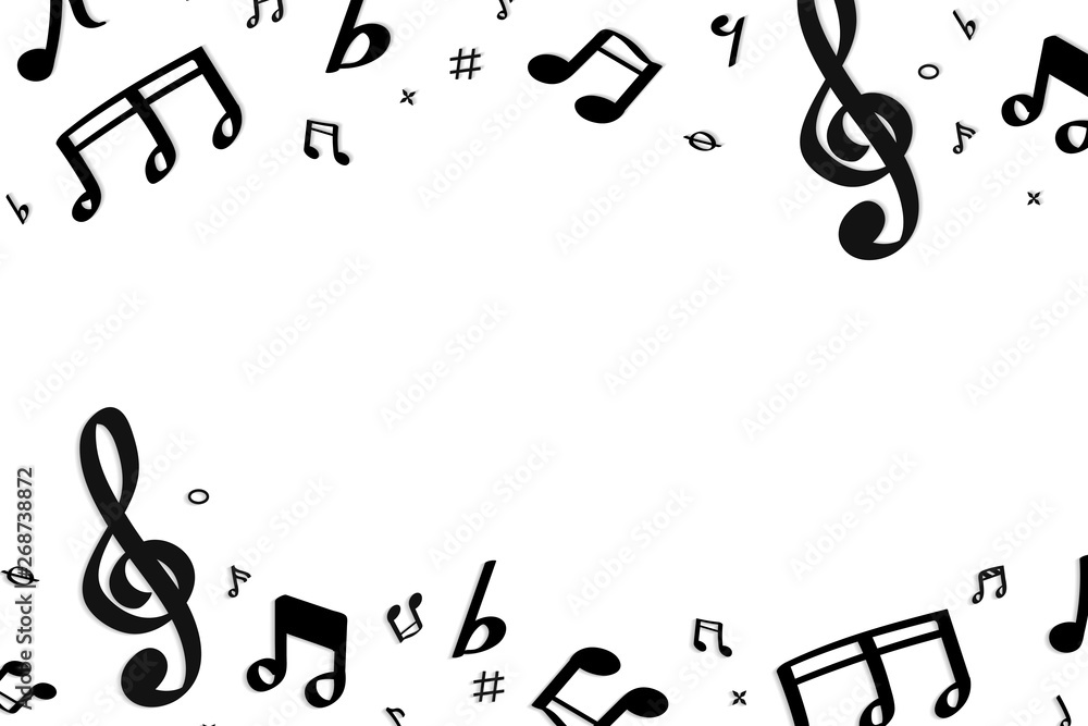 Musical notes background