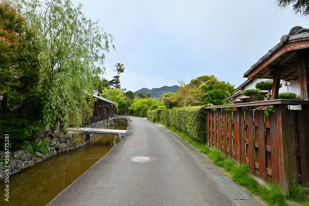 萩の武家屋敷の町並み