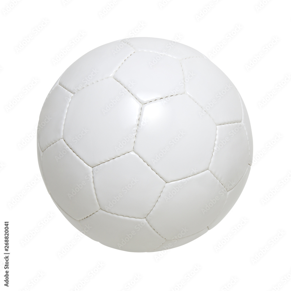 Soccer ball on white