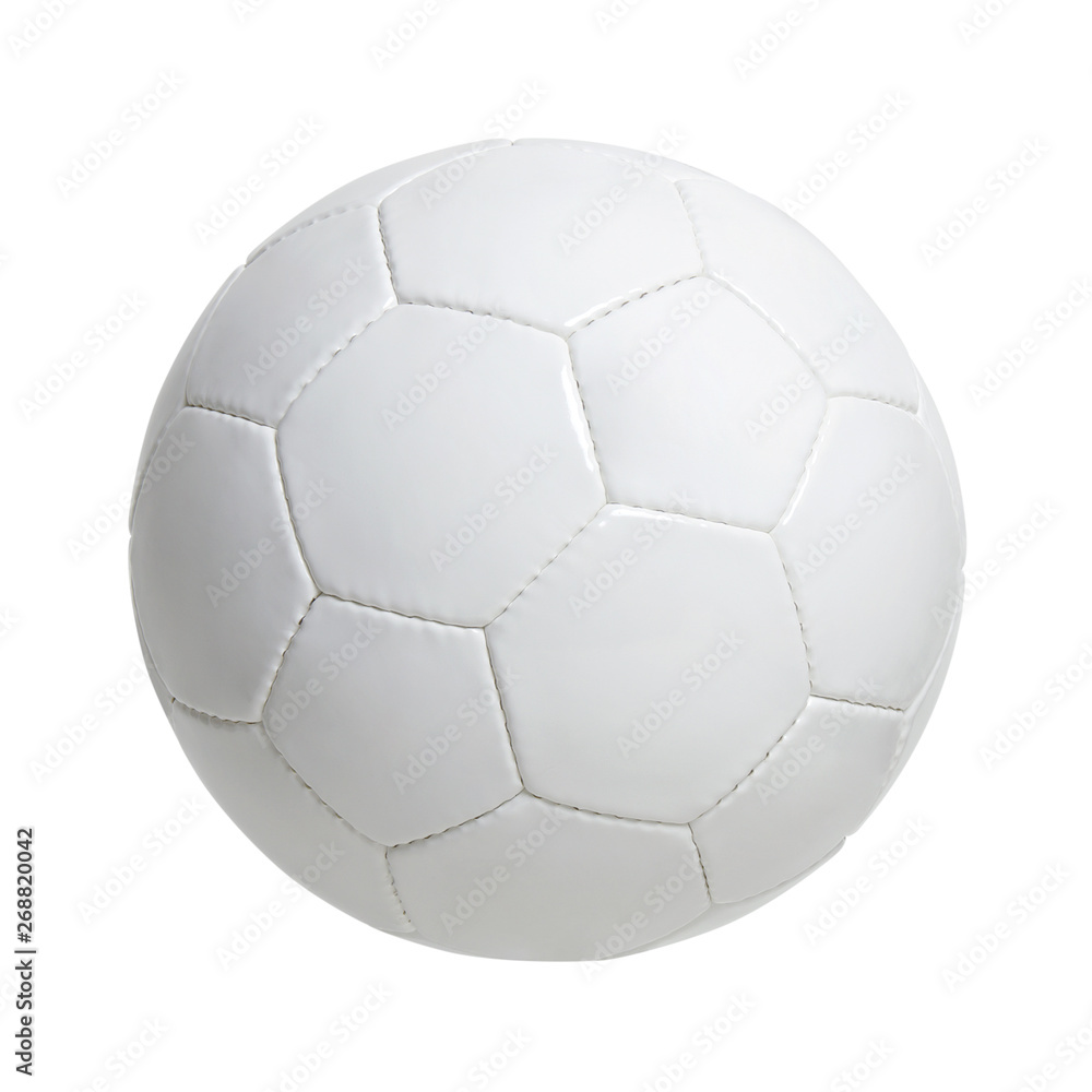 White soccer ball isolated