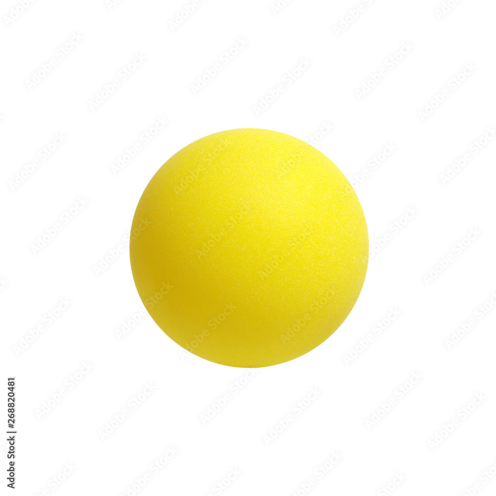 Table tennis ball isolated on white