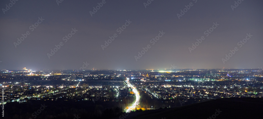 Ruhrgebiet bei nacht