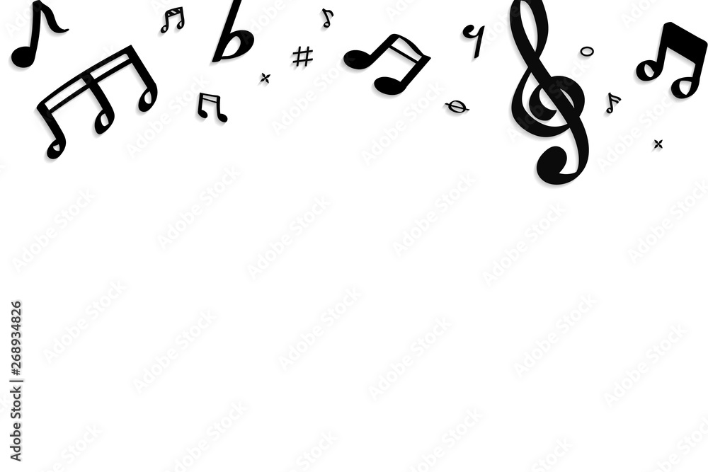 Musical notes background