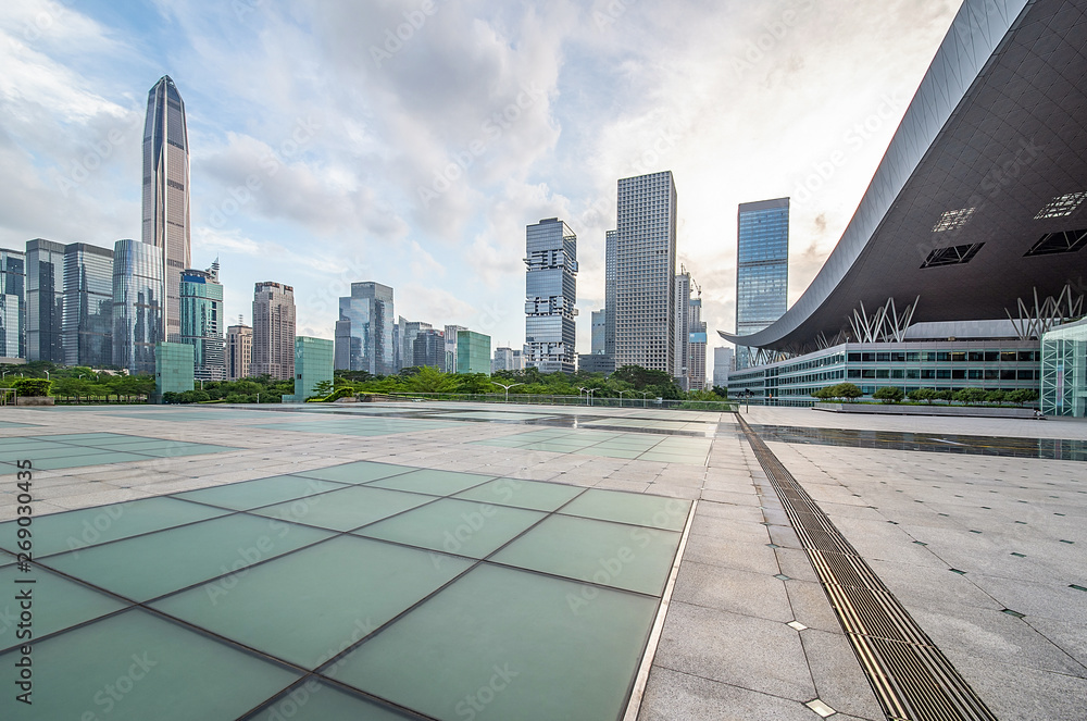 CBD scenery of Futian District, Shenzhen, China