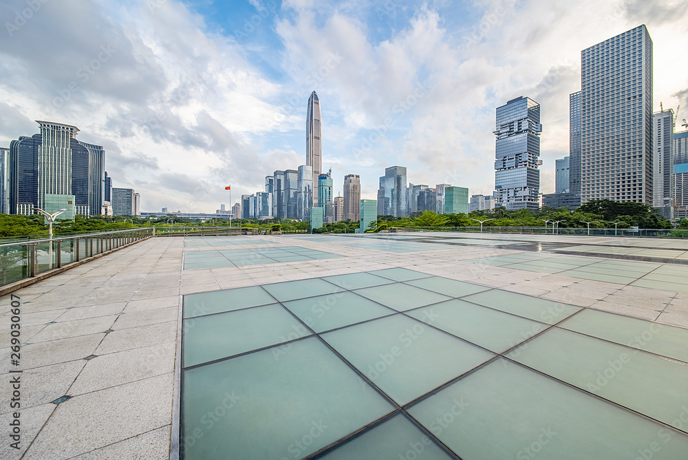 CBD scenery of Futian District, Shenzhen, China