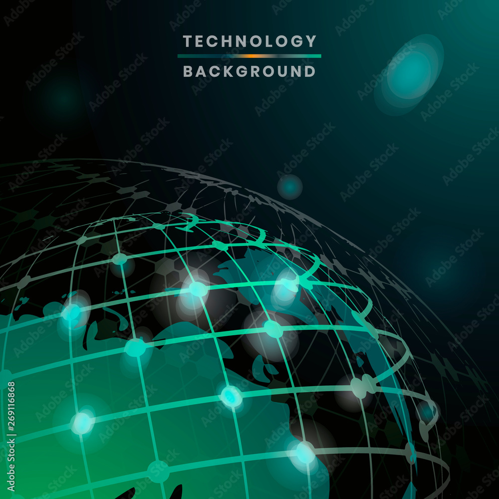 Global technology background