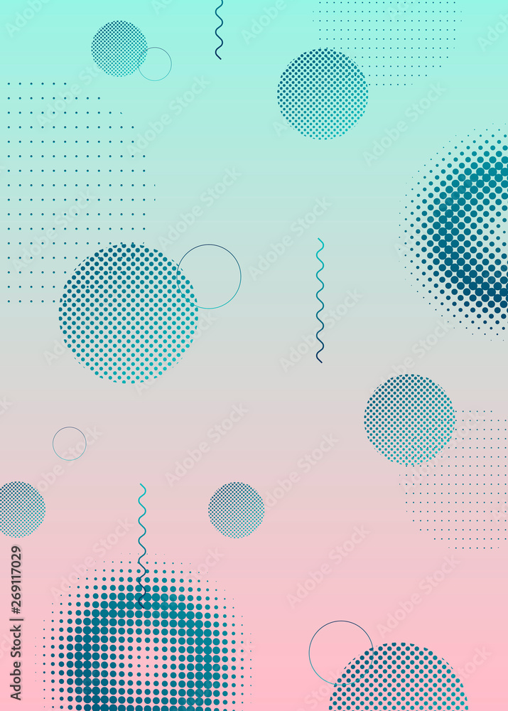 Futuristic halftone design