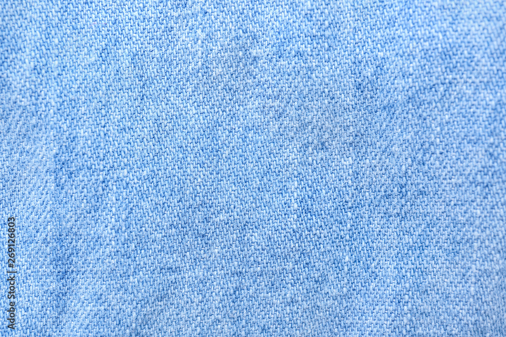 Texture of jeans fabric, closeup