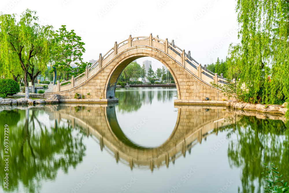 The Beautiful Landscape of Yulong Lake in Xuzhou