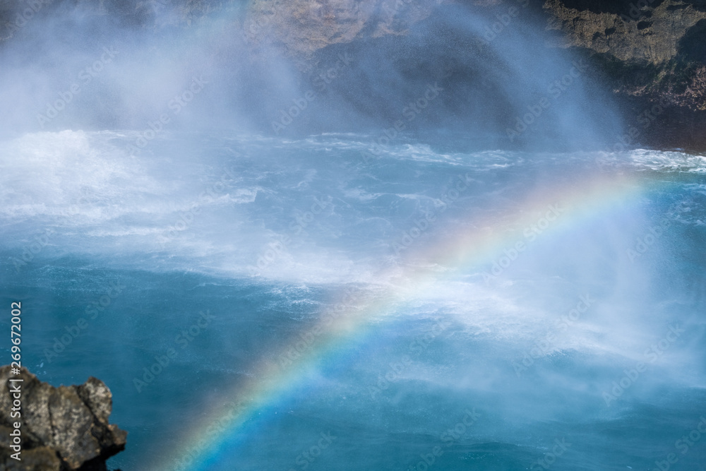 beautiful blue dream island landscape of devils tears