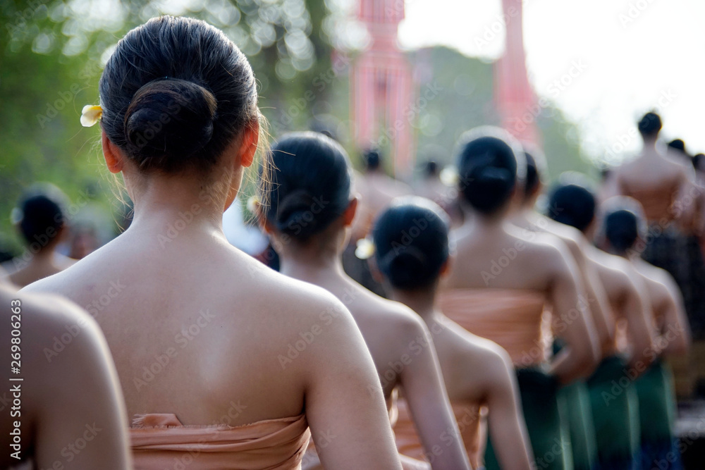 Woman group in a ceremony, Thailand