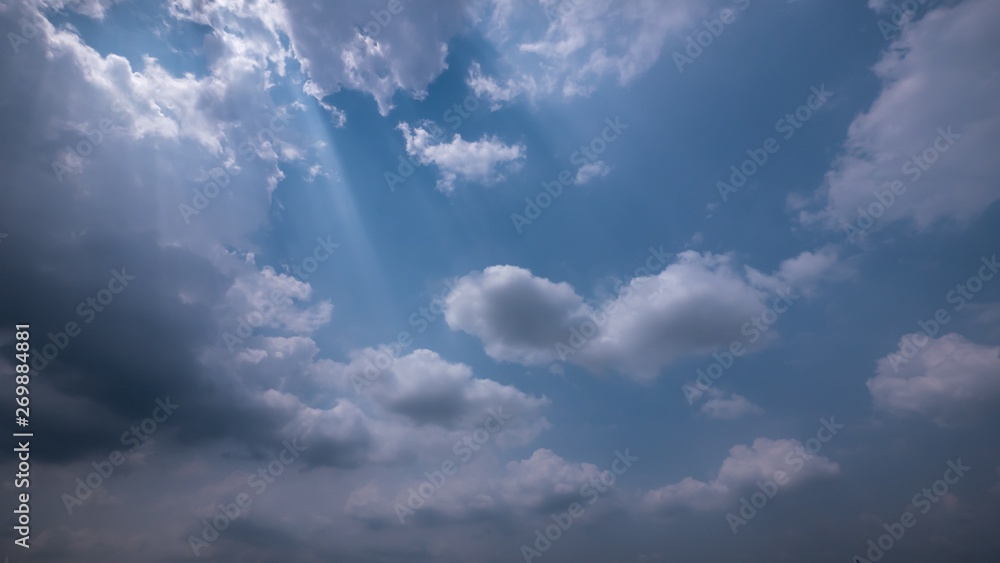 Strom & rainy cloud sky