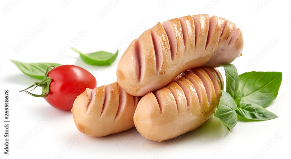 grilled pork sausages