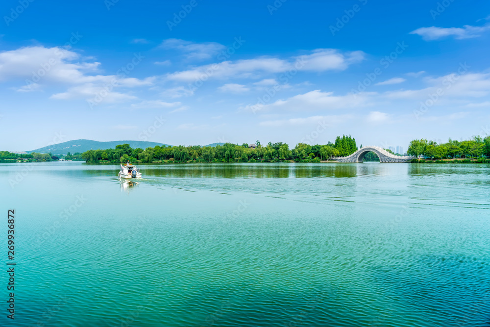 徐州市云龙湖景观建筑与自然景观……