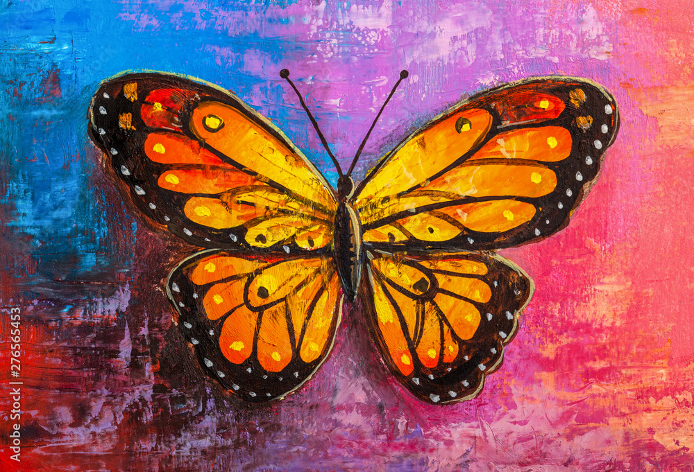 abstract painting butterfly