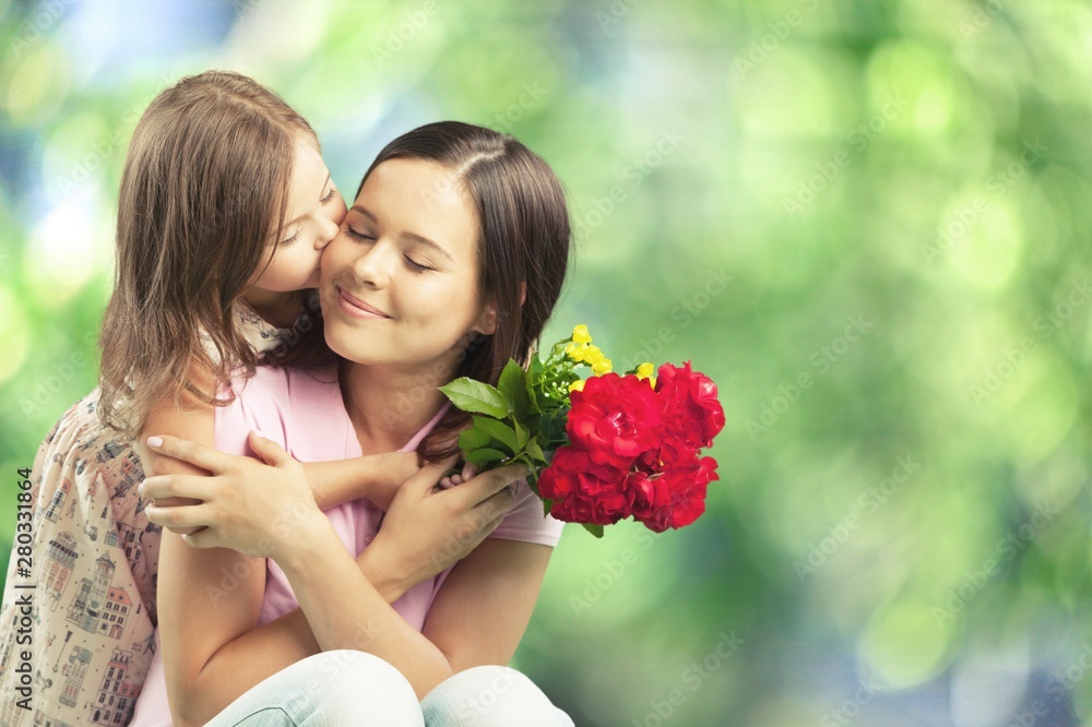 Happy Mother and daughter together