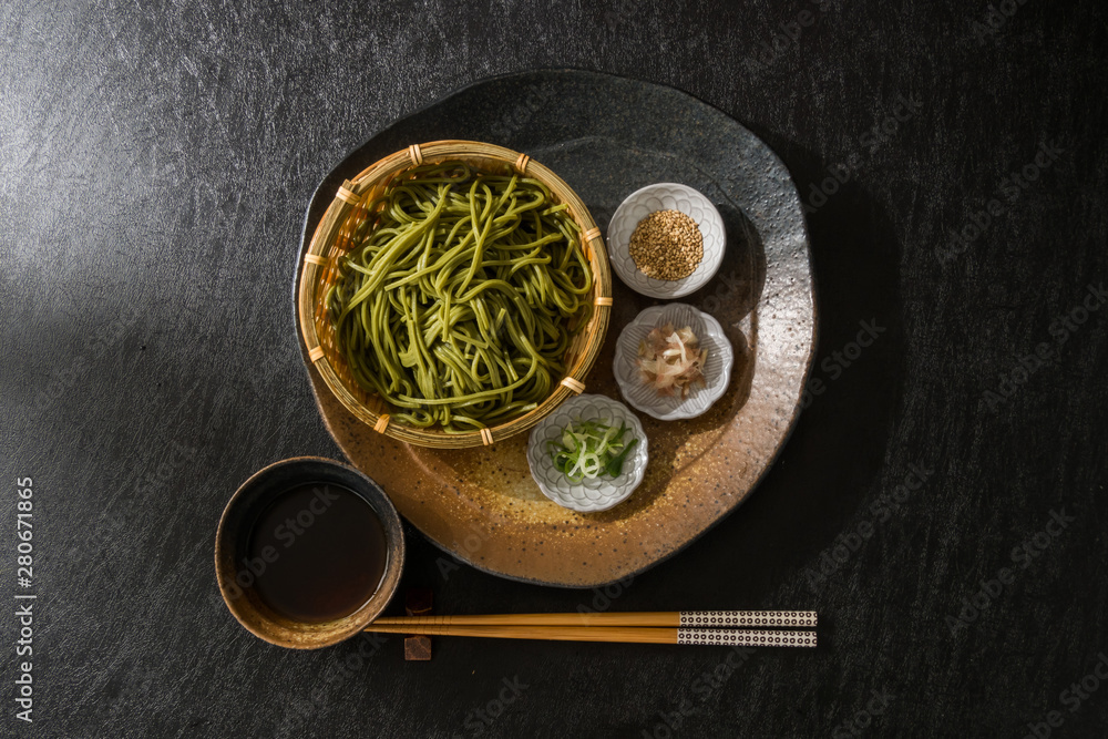 うちたて新そば Newly made raw soba Japanese foods