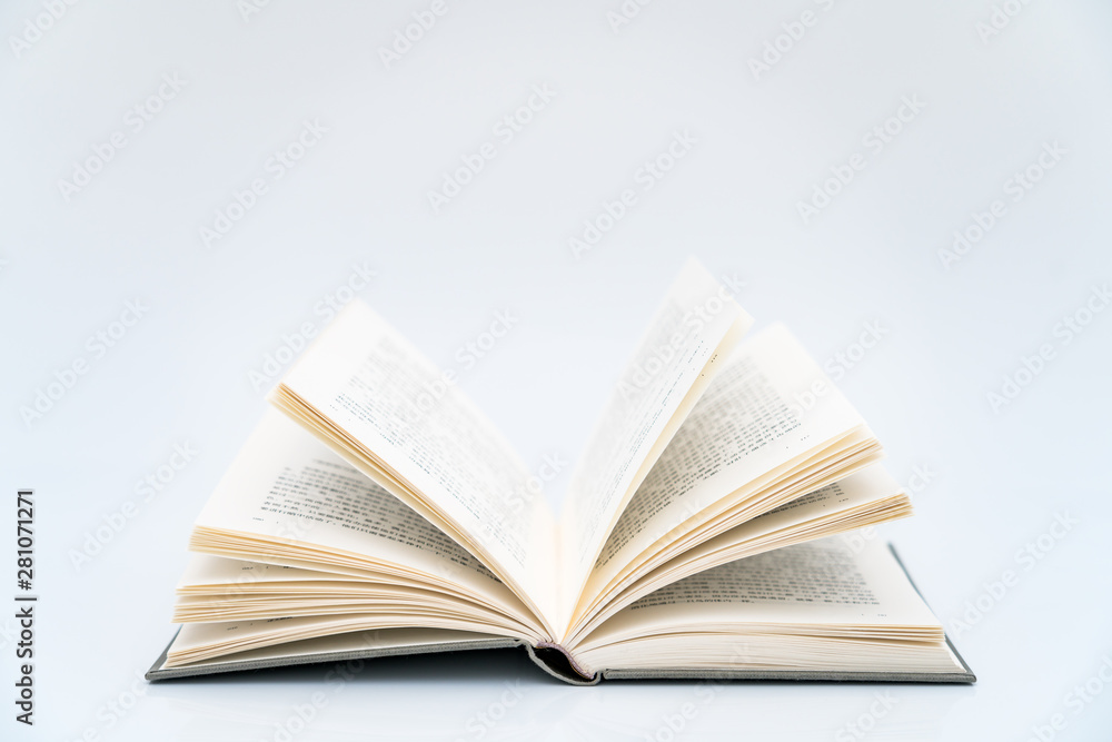  Some books in white background