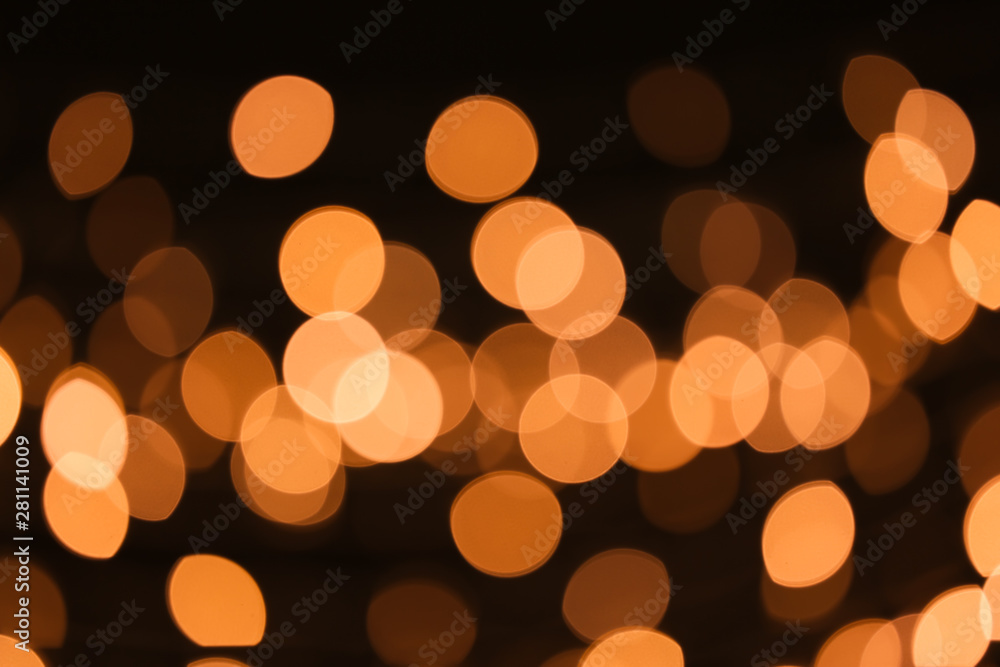 Blurred lights on dark background