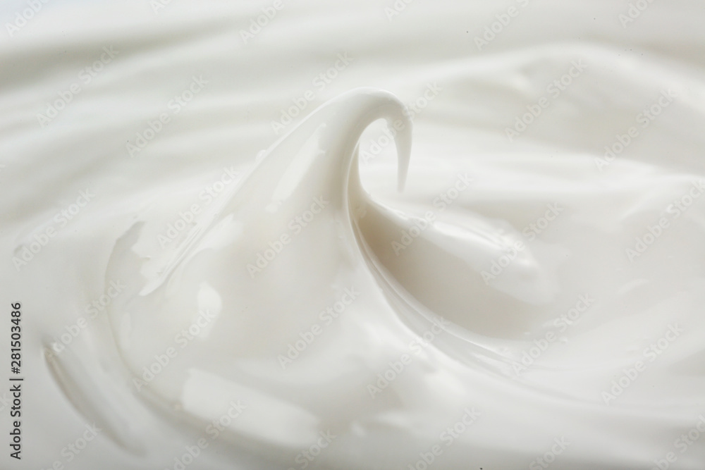 Texture of cosmetic cream, closeup