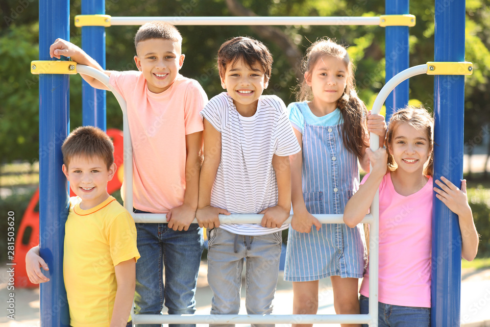 Cute little children on playground