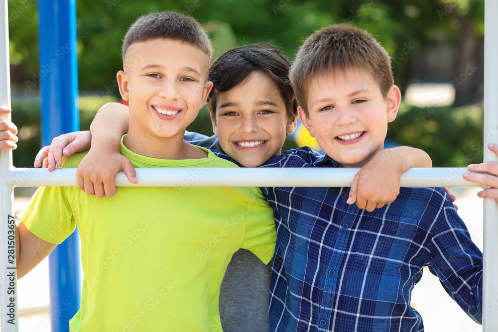 Cute little children on playground