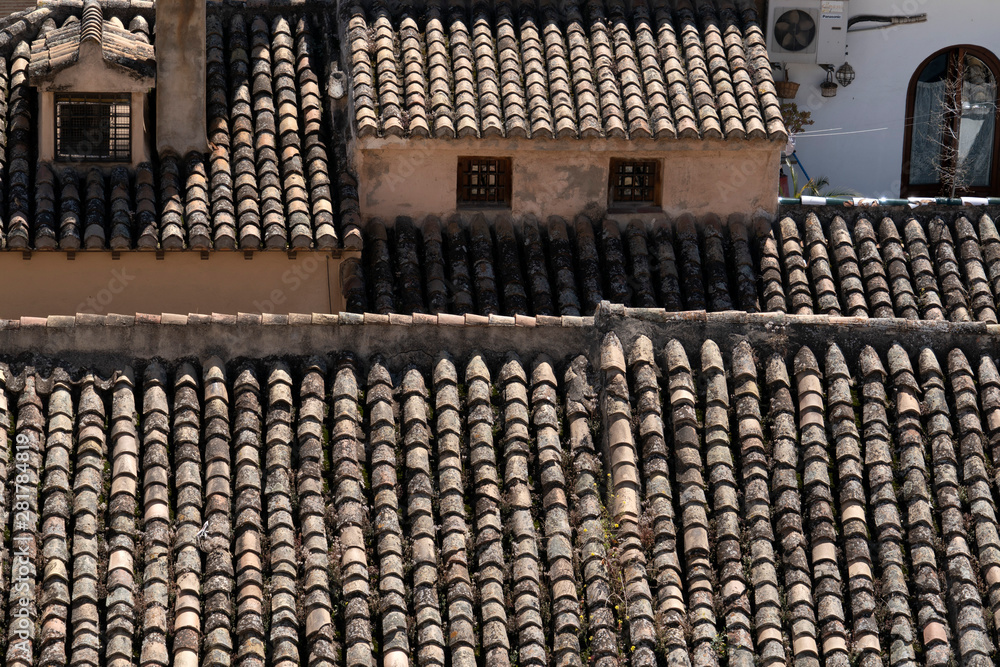 Granada Spain terracotta tiles roofs