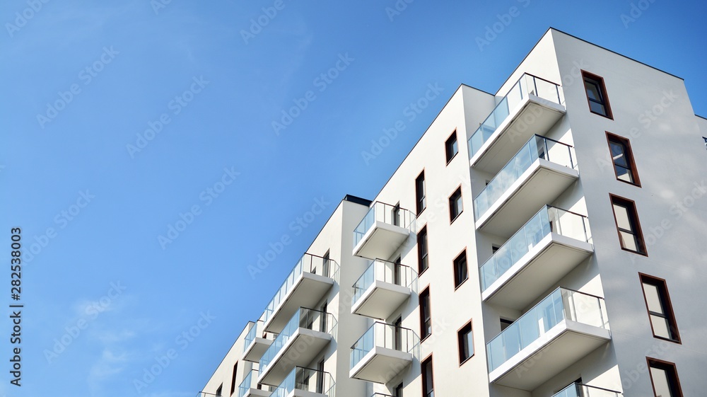 modern building with balconies