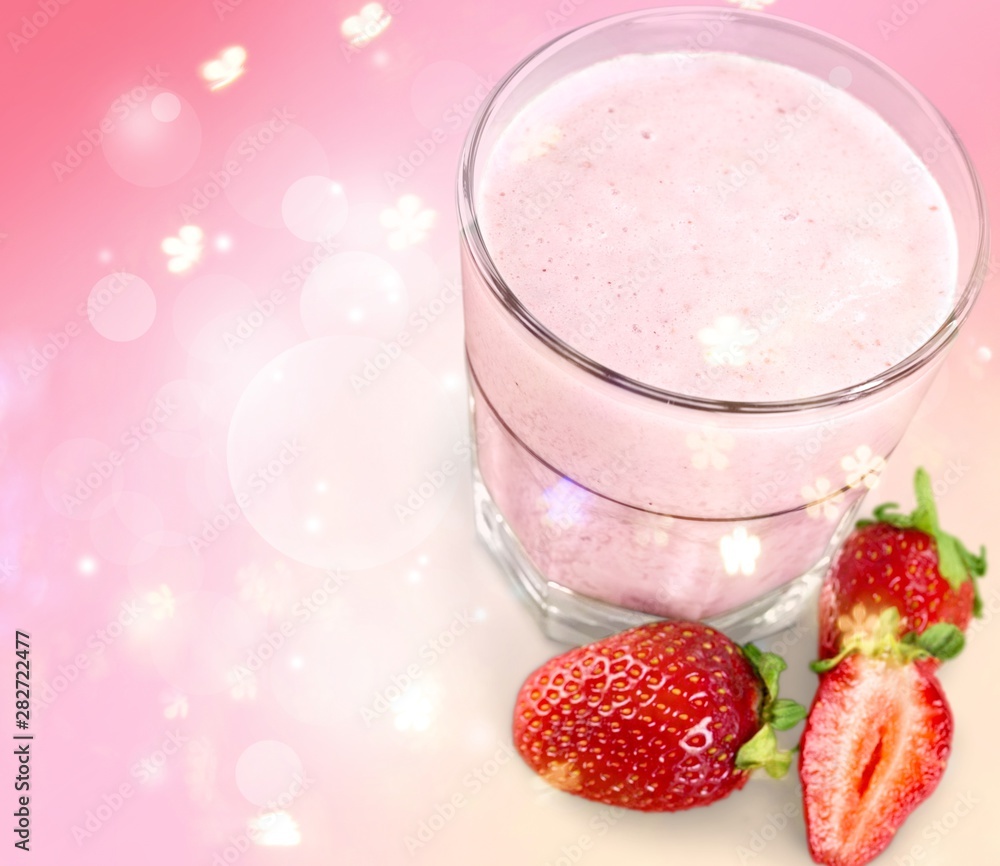 Fruit Smoothie Isolated on a White Background