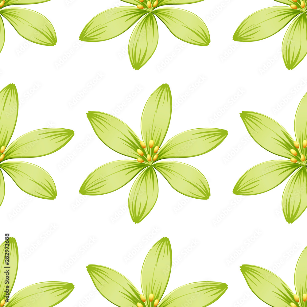 Seamless design pattern isolated on white