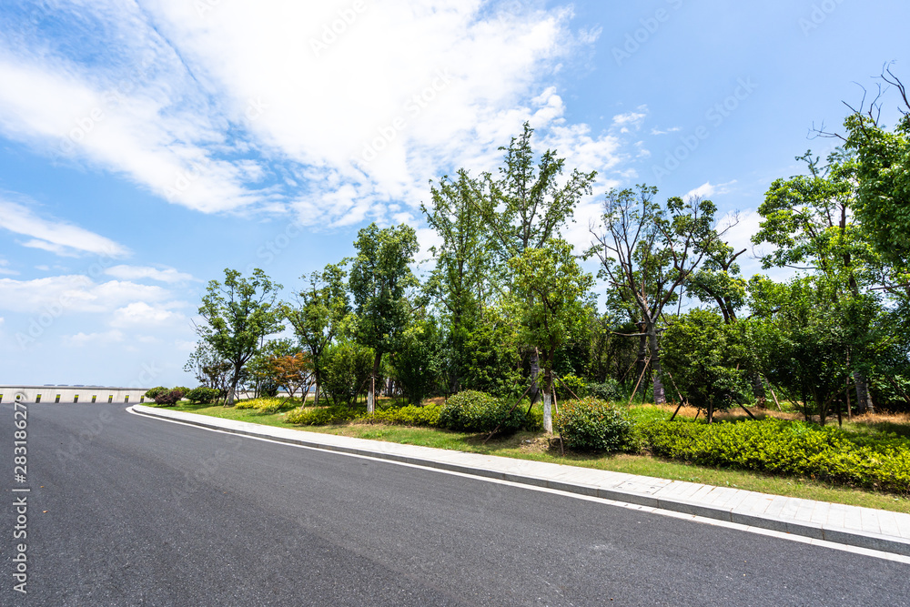 road in park