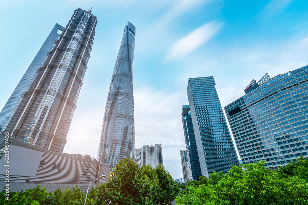 Shanghai Lujiazui Architectural Landscape Skyline..