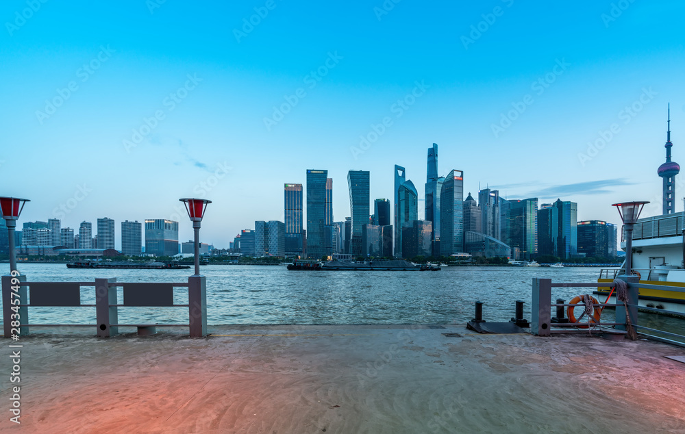 Shanghai Lujiazui Architectural Landscape Skyline..