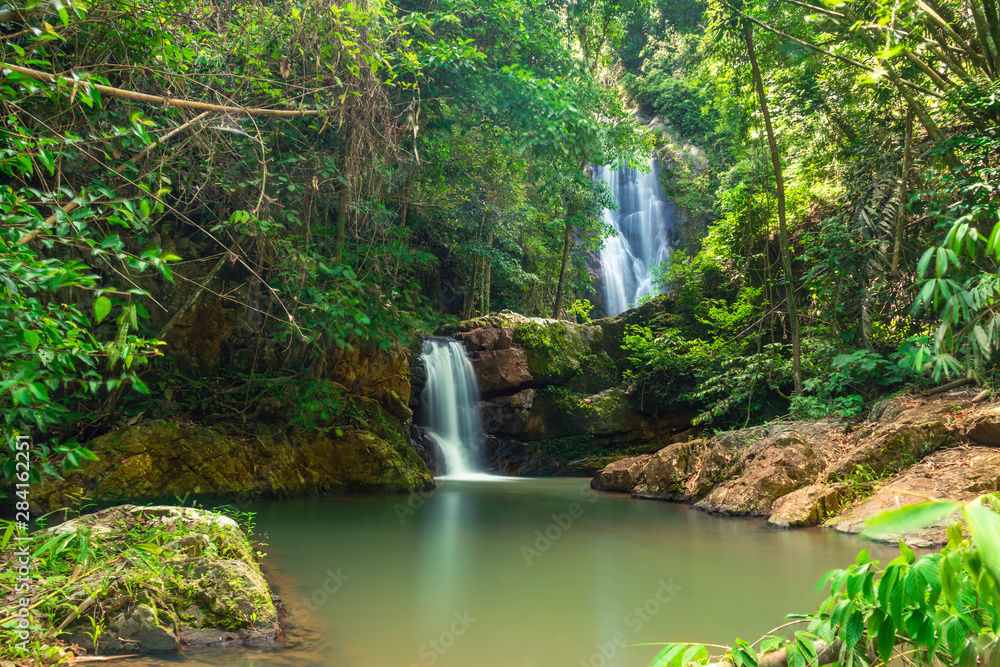 Klongphrao waterfall in Chumphon province, Thailand.