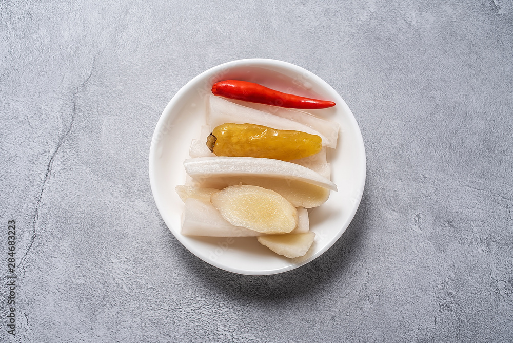 Chinese cuisine flavored side dish, sour radish