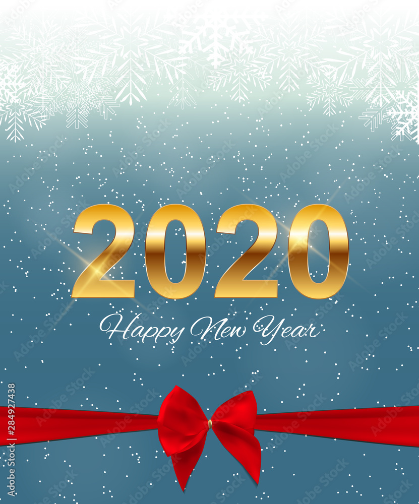 Merry Christmas and New Year Background. Vector Illustration