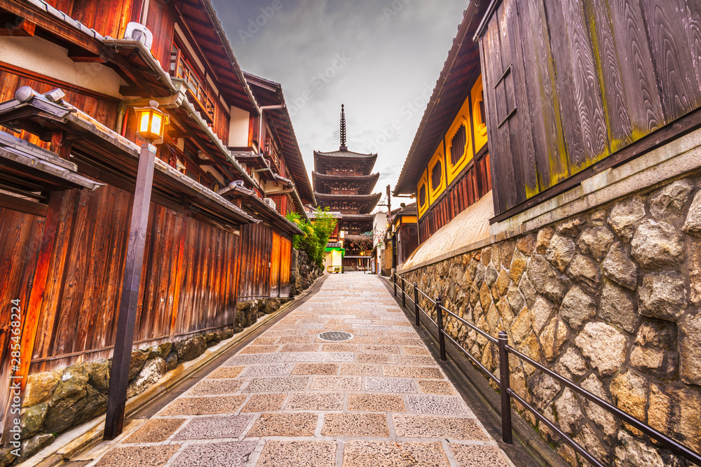 京都日本旧城区街道