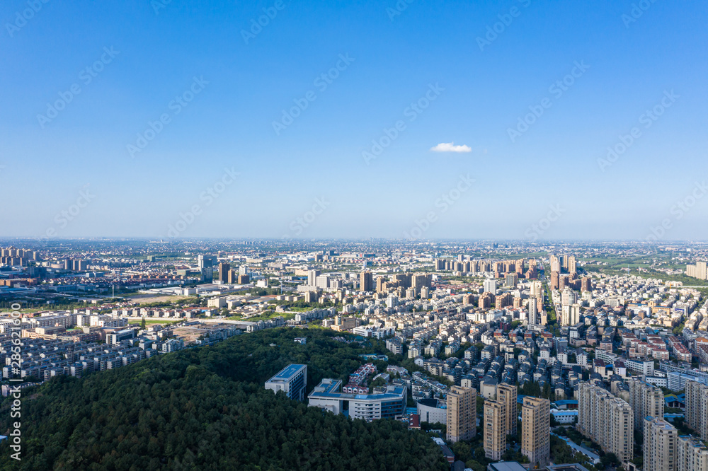 中国杭州的城市天际线