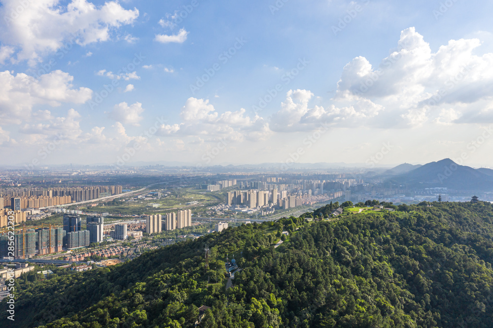 中国杭州的城市天际线