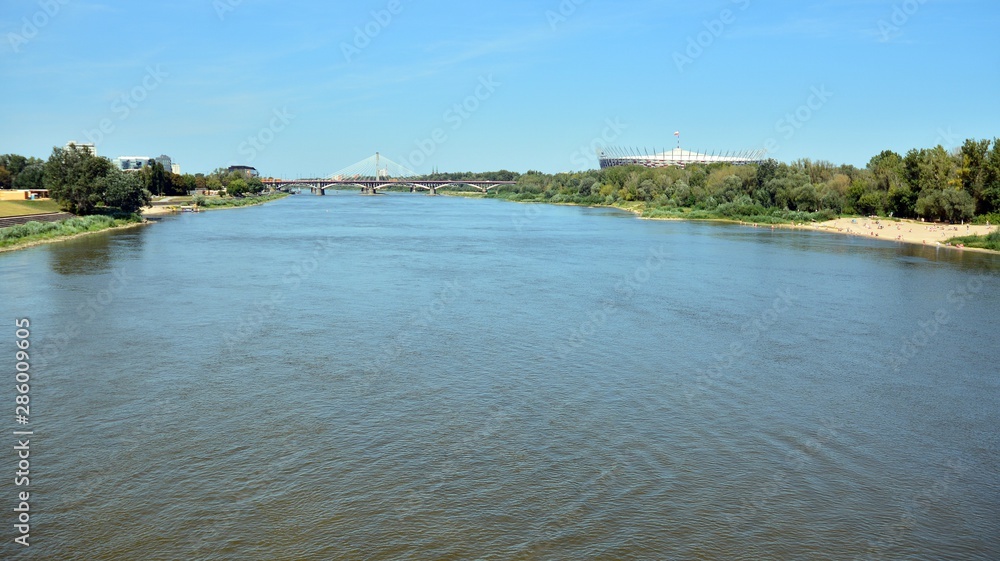 landscape with river and trees